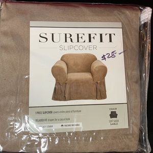 Brand new Sure fit chair slipcover sable